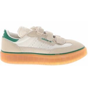 Adidas Ivy Park Sneakers Cream Green Gum Sole Platform Strap Shoes Low Retro 11
